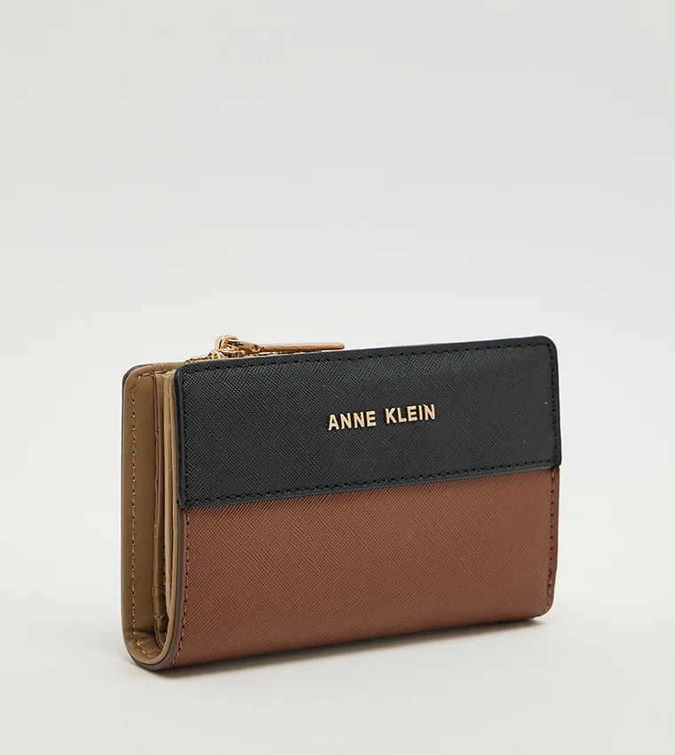 آن كلاين Anne Klein Color Block Zippered Wallet